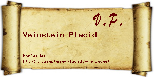 Veinstein Placid névjegykártya